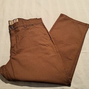 Red Head men's size 44 x 32 canvas utility pants lightt brown, New